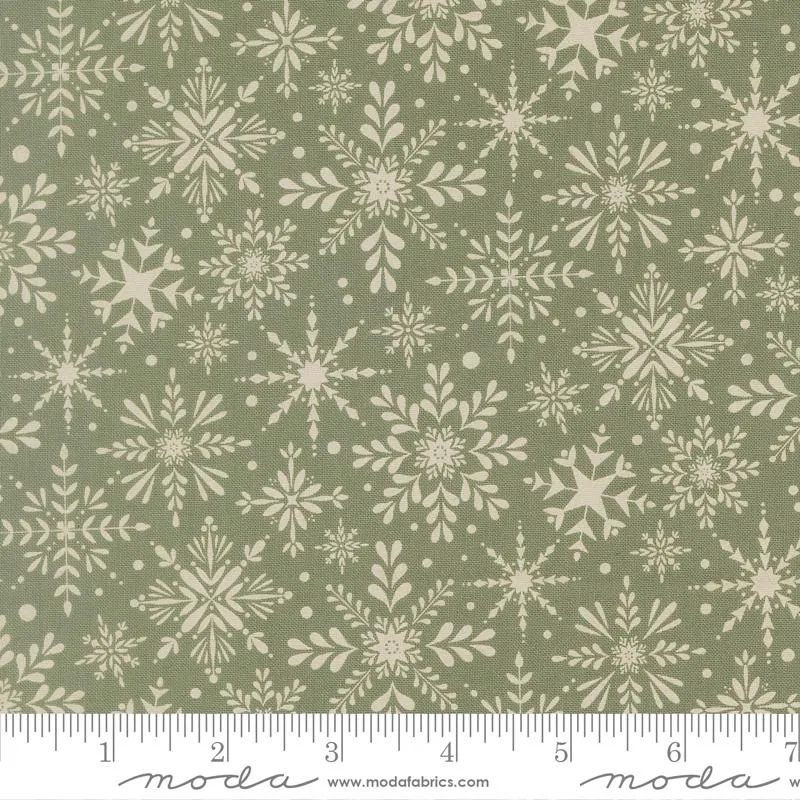 Moda, Kileys Quilt Room, Gingerbread Lane, Snowflakes, Mistletoe Green