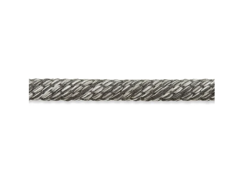 Rundkordel 6mm schwarz grau meliert