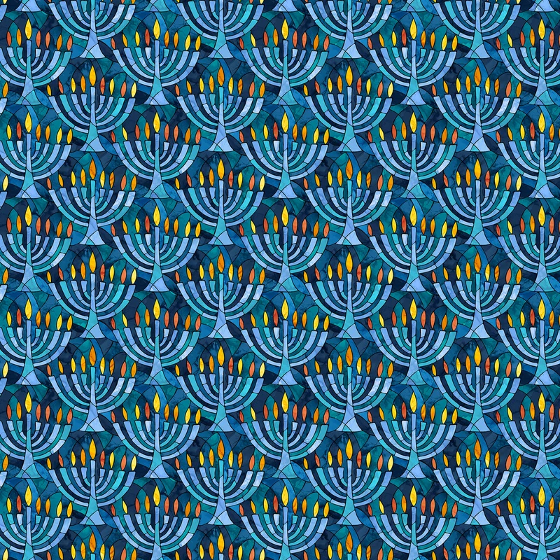 Northcott, Hanukkah Lights Wall Hanging Kit 56" X 66"