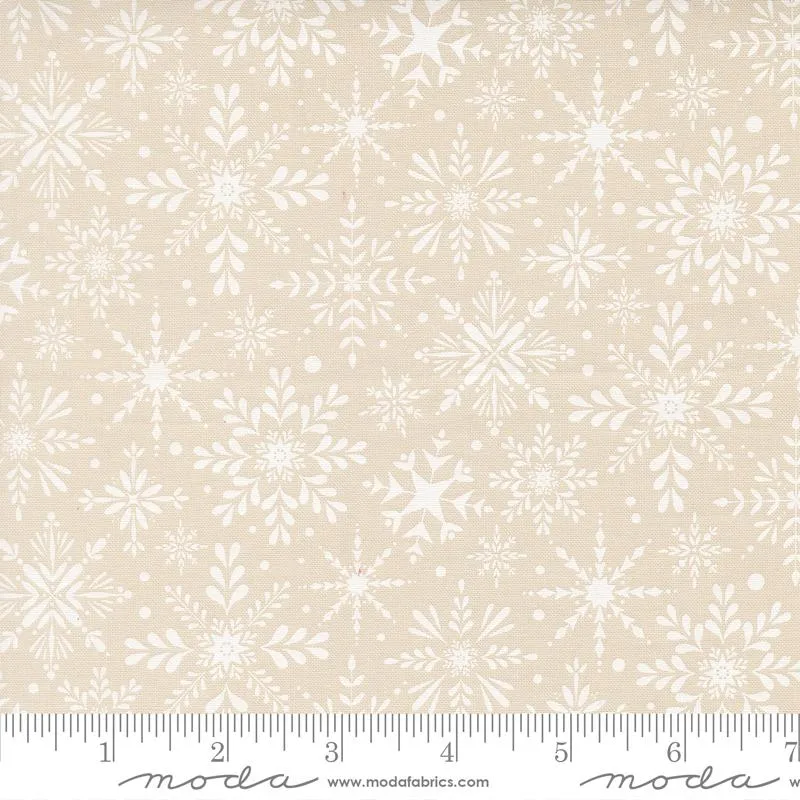 Moda, Kileys Quilt Room, Gingerbread Lane, Snowflakes, Sugar White