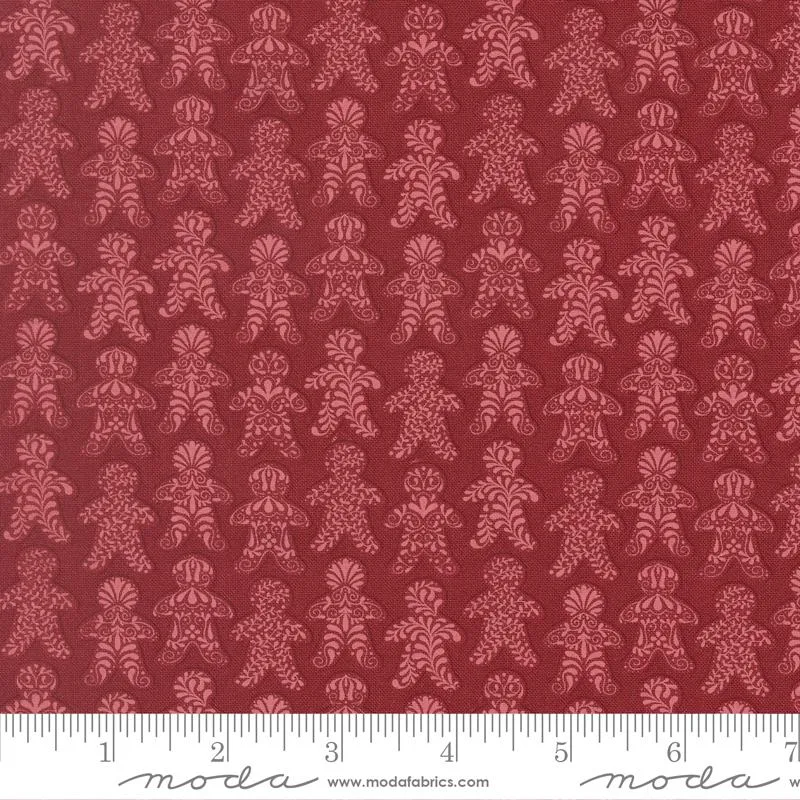 Moda, Kileys Quilt Room, Gingerbread Lane, Gingerbread Dance, Cranberry Red