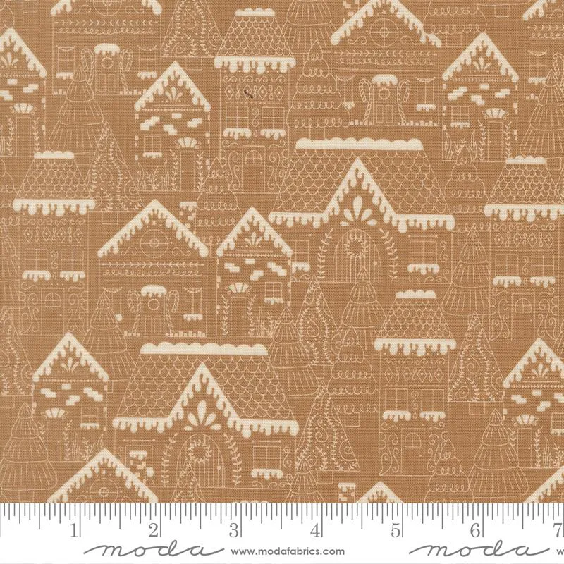 Moda, Kileys Quilt Room, Gingerbread Lane, Landscape, Cocoa Tan