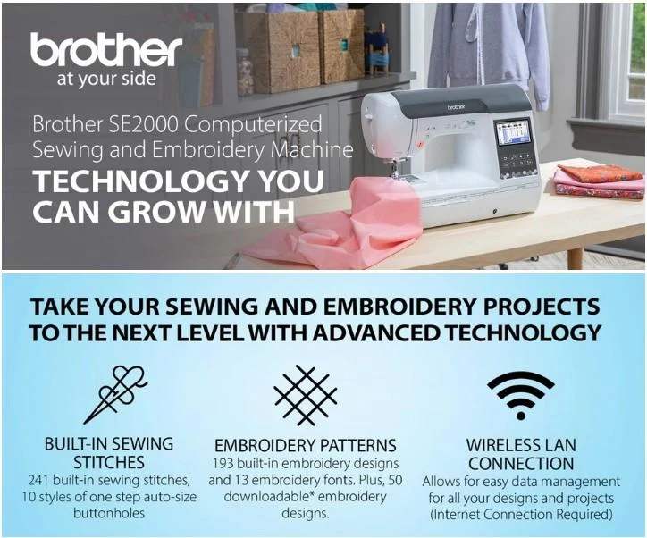 Brother SE2000 Sewing & Embroidery Machine