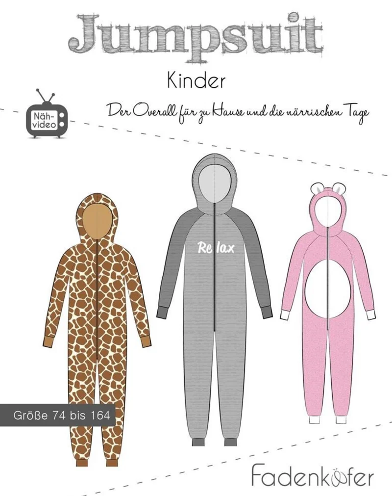 Fadenkäfer Schnittmuster "Jumpsuit" Kinder