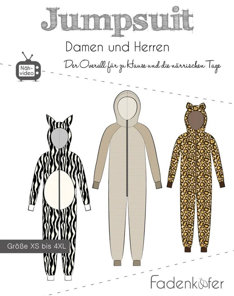 Fadenkäfer Schnittmuster "Jumpsuit" Damen und Herren