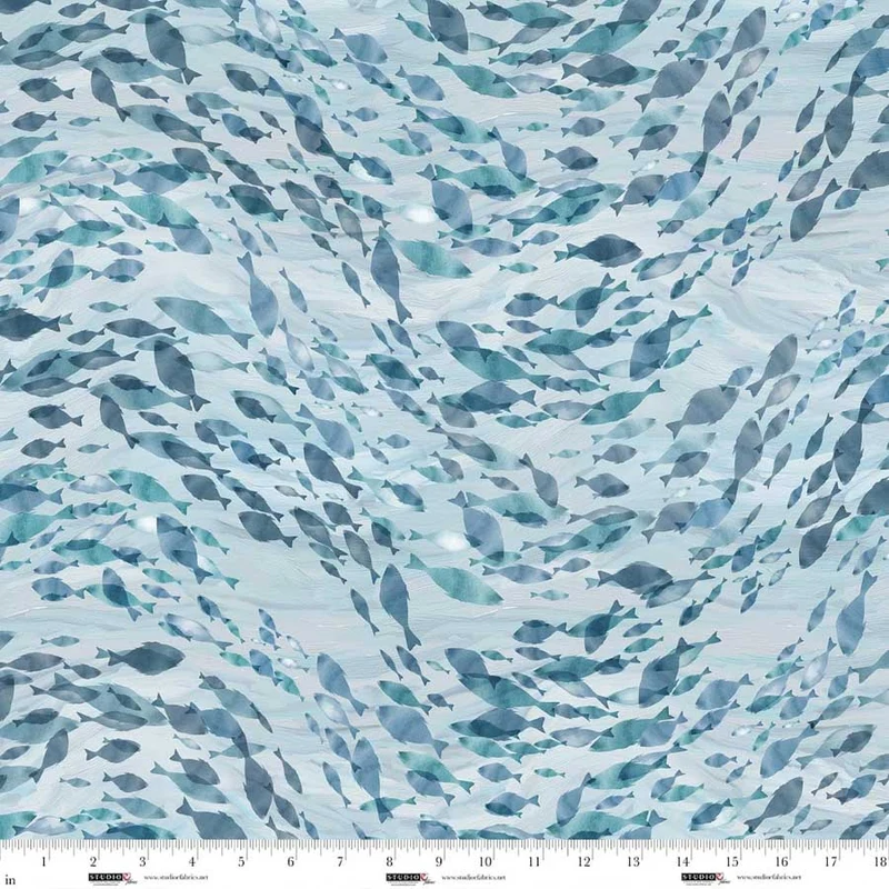 A Drop in the Ocean Panel Quilt Kit 66" X 78"