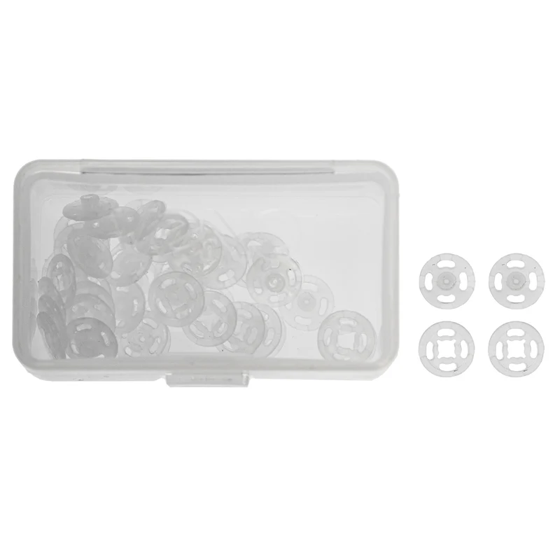 Annäh-Druckknöpfe Transparent