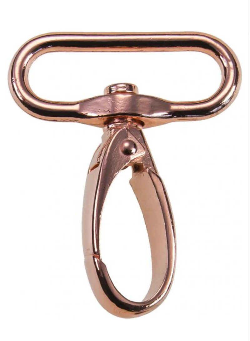 Karabinerhaken 40mm x 60mm rosé / kupfer
