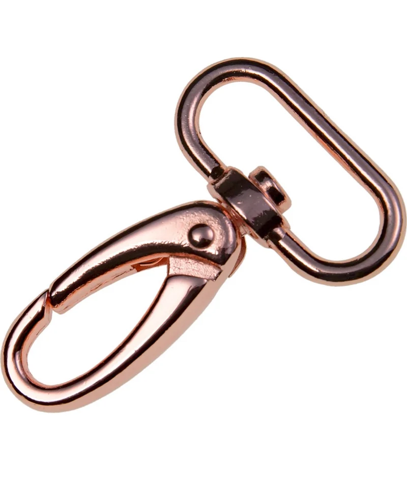 Karabinerhaken 30mm x 60mm rosé / kupfer