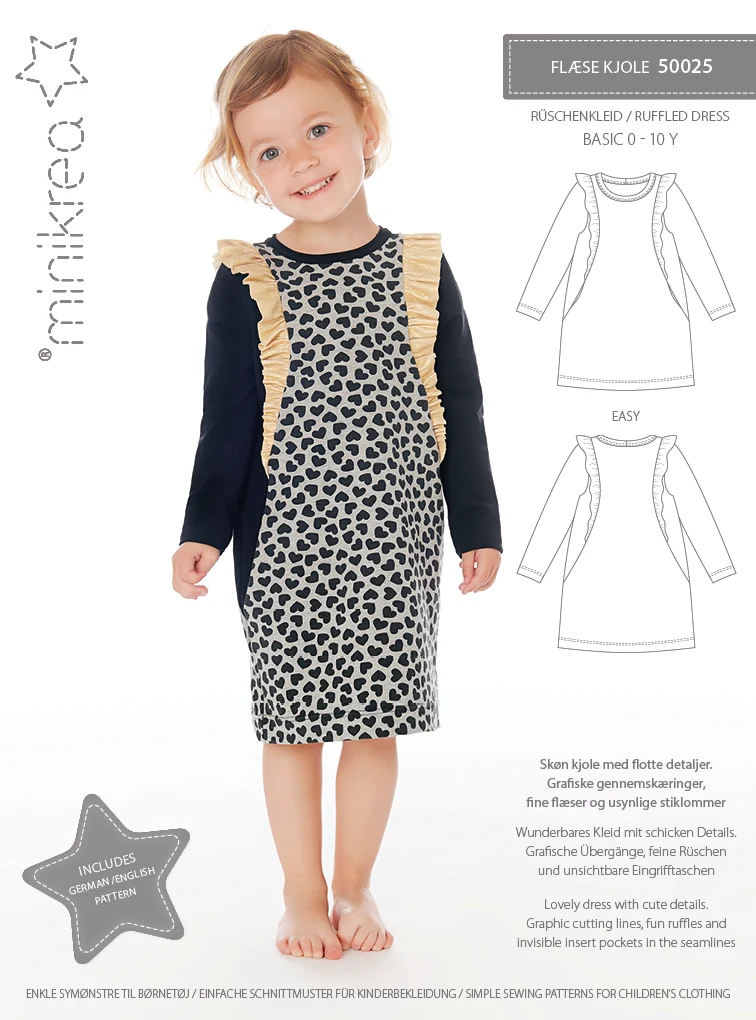 Schnittmuster 50025 Rüschenkleid