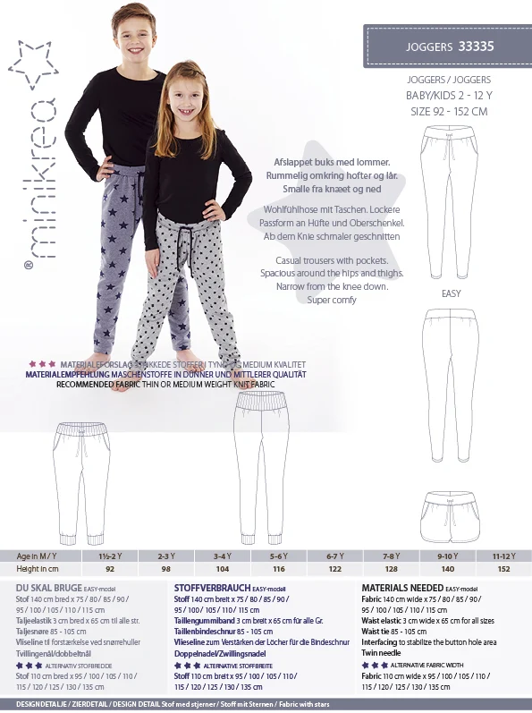 Schnittmuster 33335 Joggers