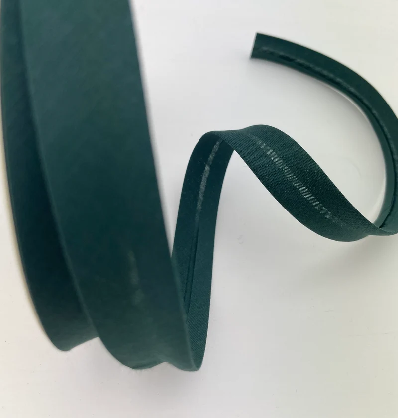 Schrägband Baumwolle / Polyester 18mm waldgrün