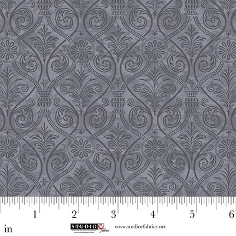 Studio e, Designworks, Damask, Charcoal