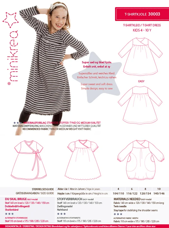 Schnittmuster 30003 T-Shirtkleid