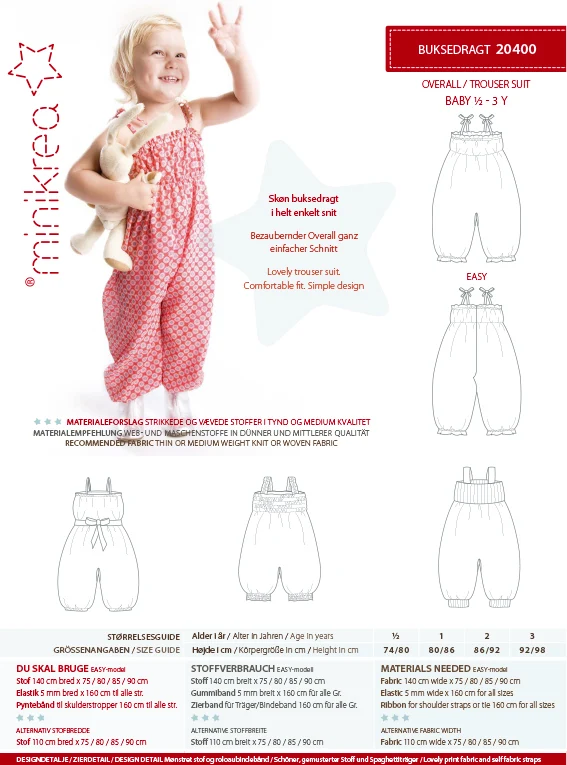 Schnittmuster 20400 Overall