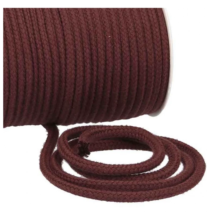 Baumwollkordel Uni 6mm braun braun