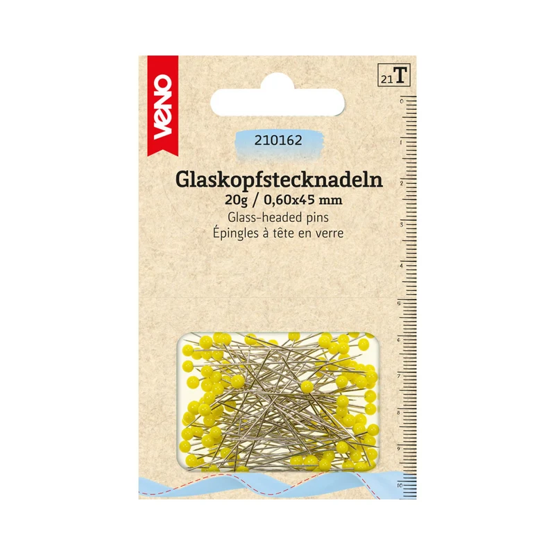 Glaskopfstecknadeln 0,6 x 45 mm