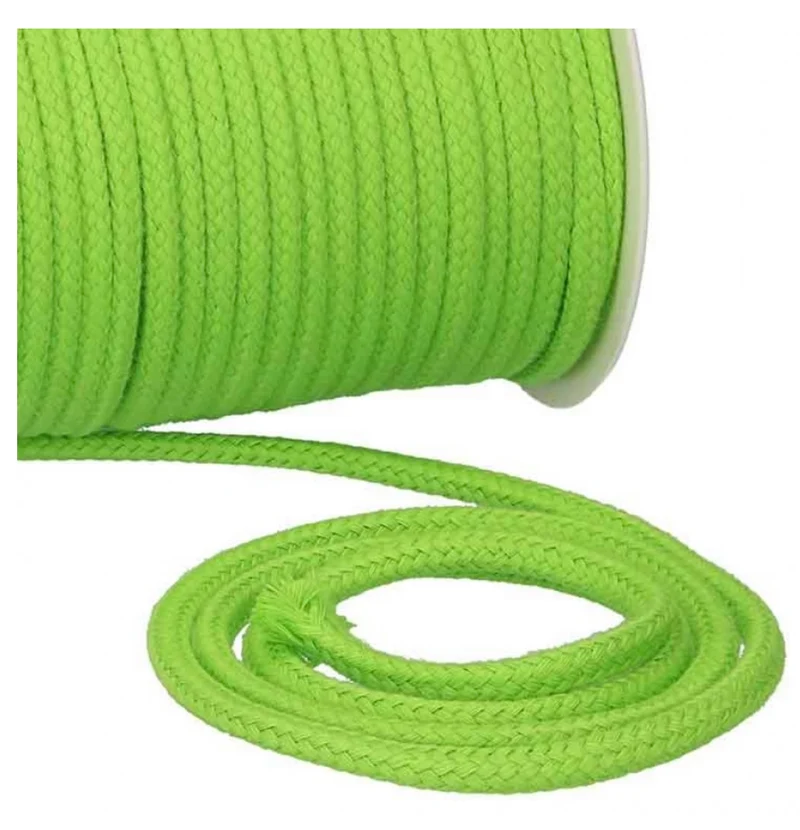 Baumwollkordel Uni 6mm lemongrün