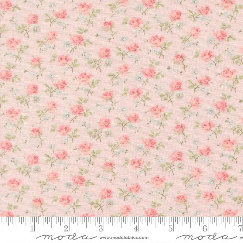 Moda, Brenda Riddle, Abide, Field Floral Small Dots, Pink