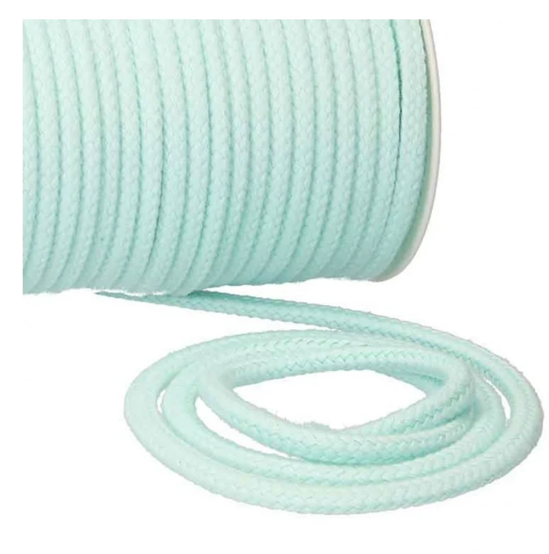 Baumwollkordel Uni 6mm aqua