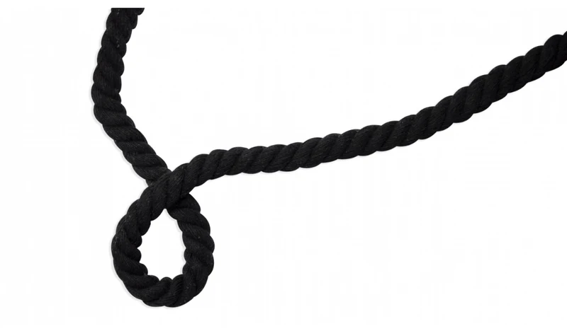 Kordel melange schwarz 10mm gedreht