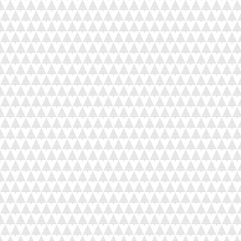 Timeless Treasures, White on White, Christmas Tree Geometric