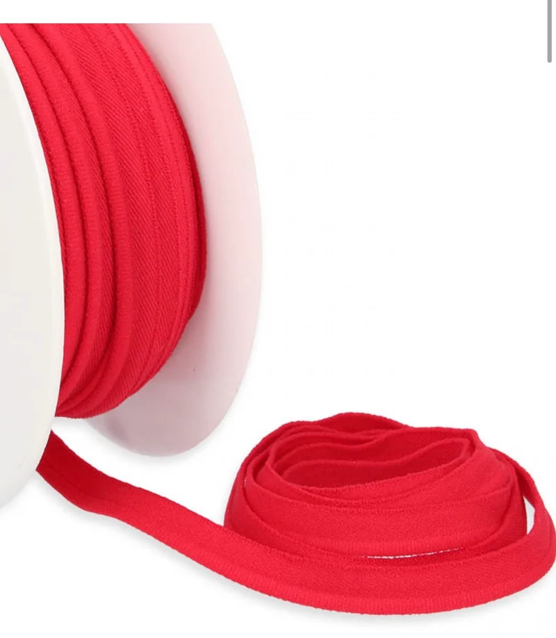 Paspelband elastisch Uni signalrot 10mm