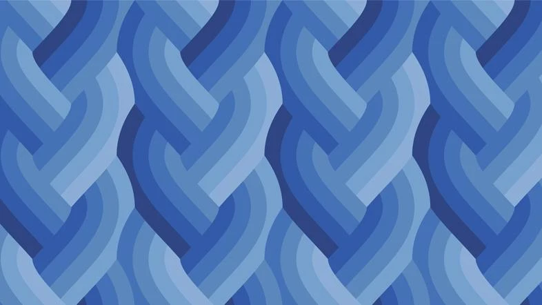 Moda,Emily Van Hoff, Echo Braid, Royal Blue