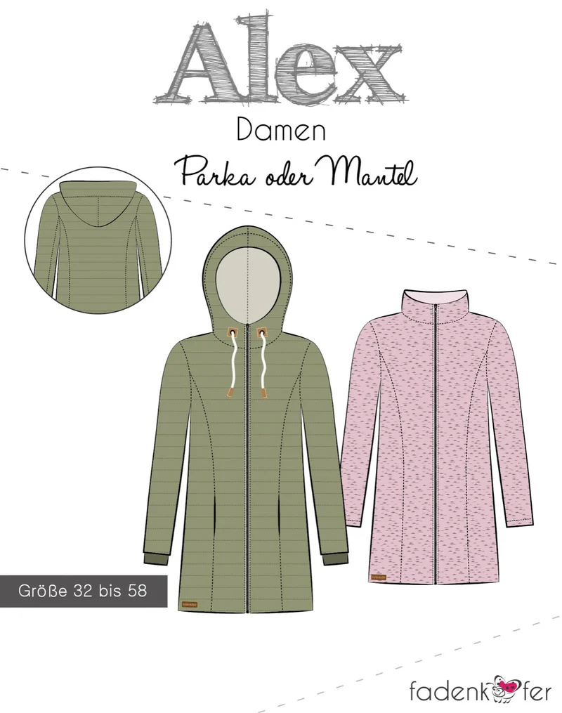 Fadenkäfer Schnittmuster "Alex" Damen