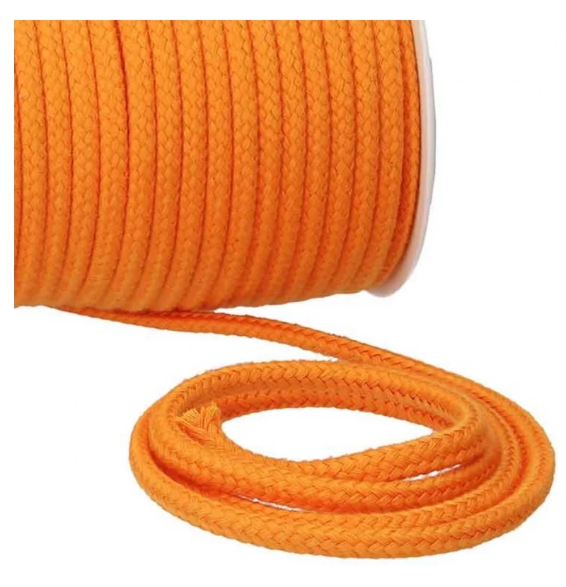 Baumwollkordel Uni 6mm orange
