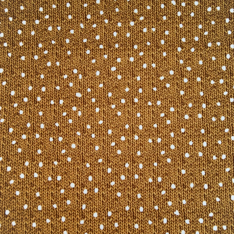 French Terry " Wood Knit" Zopfmusteroptik, Schneebälle Hilco