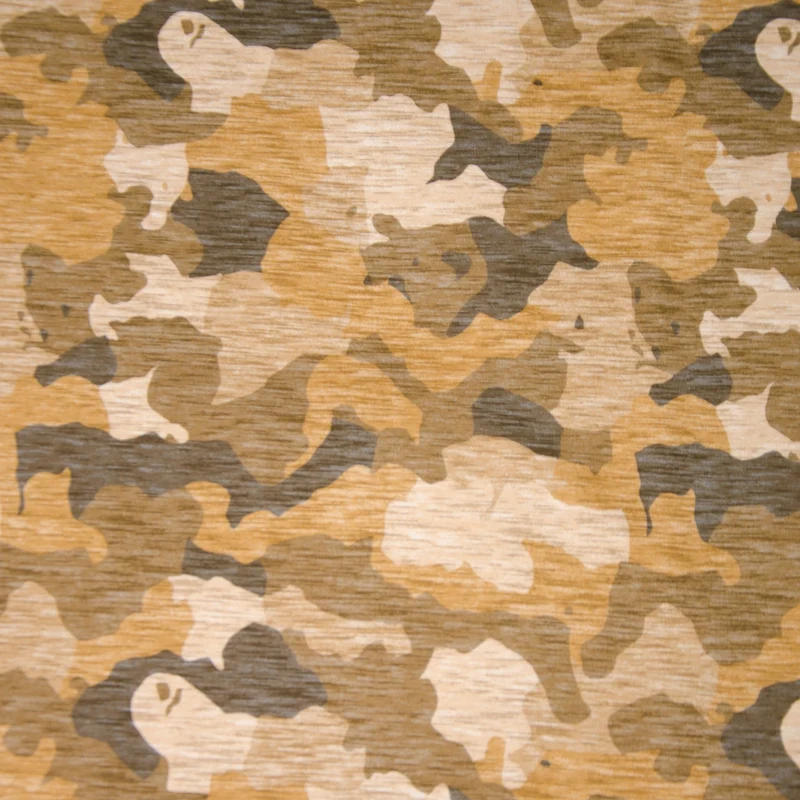 French Terry "Wild Camu" Camouflage melange