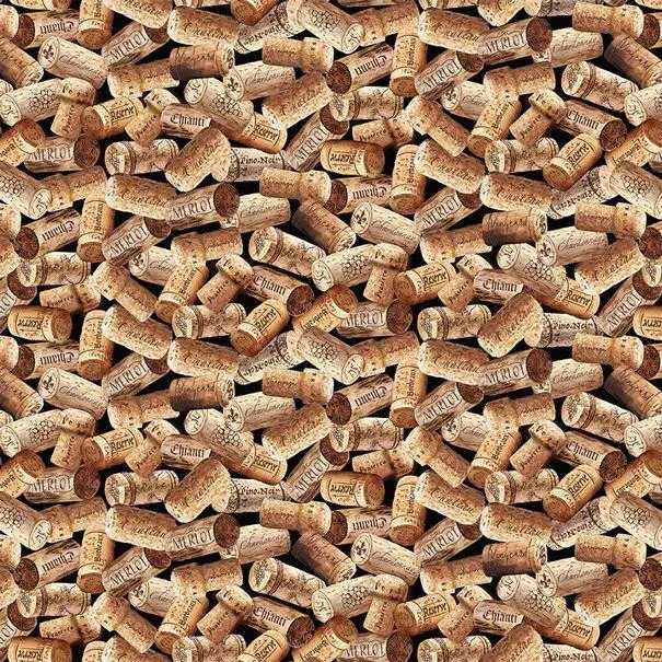 Timeless Treasures, Wine Corks, Cork Brown