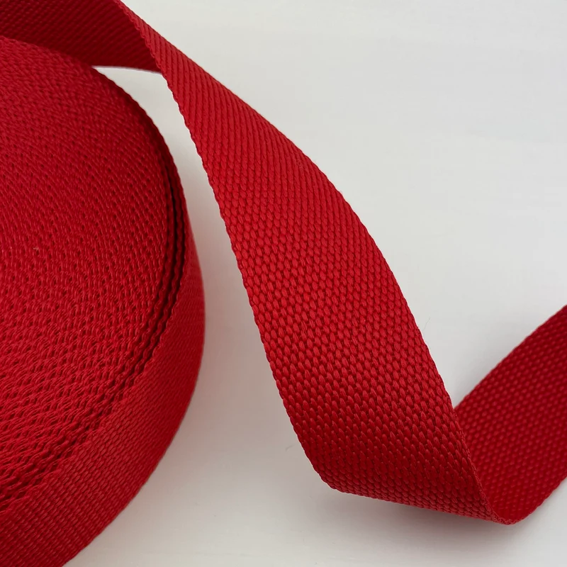 Gurtband Uni rot 30mm