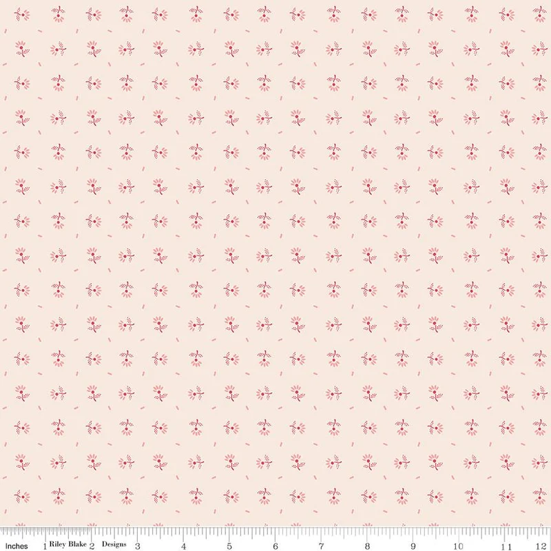 Riley Blake, Lori Holt, Berry & Sage, Blooms, Latte