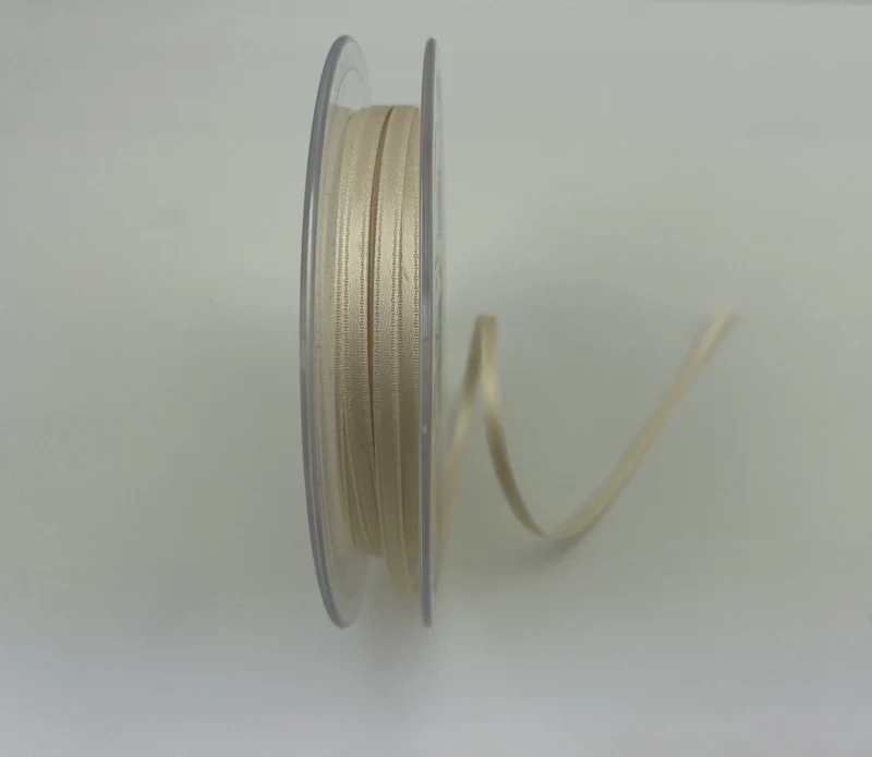 Satinband Uni 3mm beige
