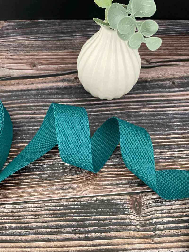 Gurtband Polyester Uni 30mm petrol