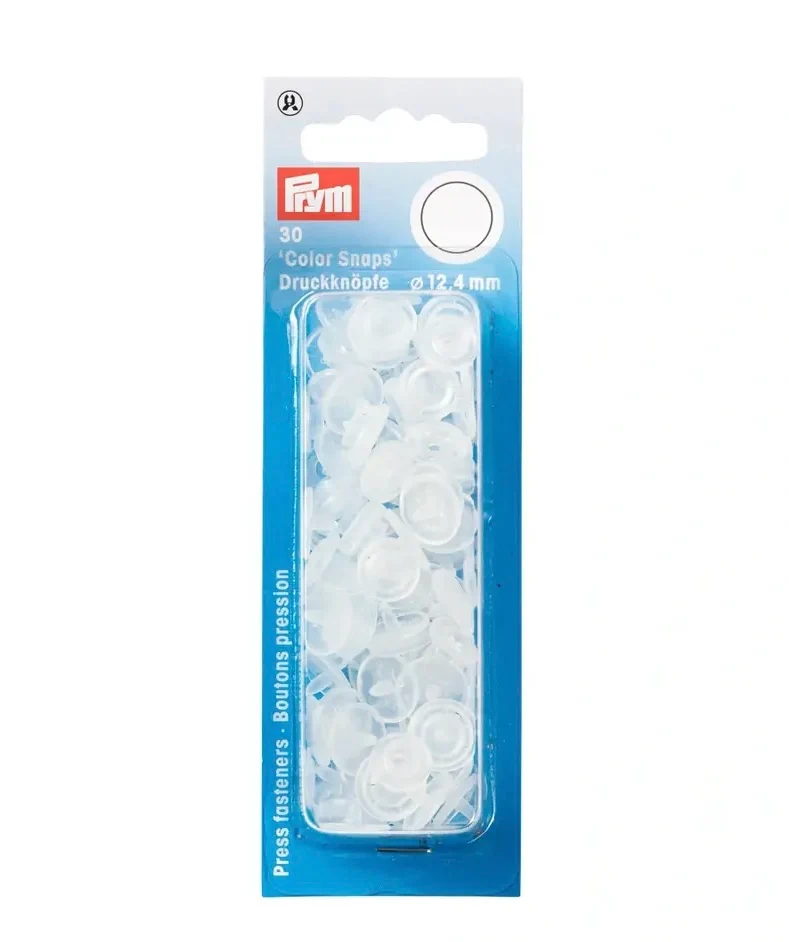 Prym Color Snaps transparent matt Ø 12,4mm 30Stck