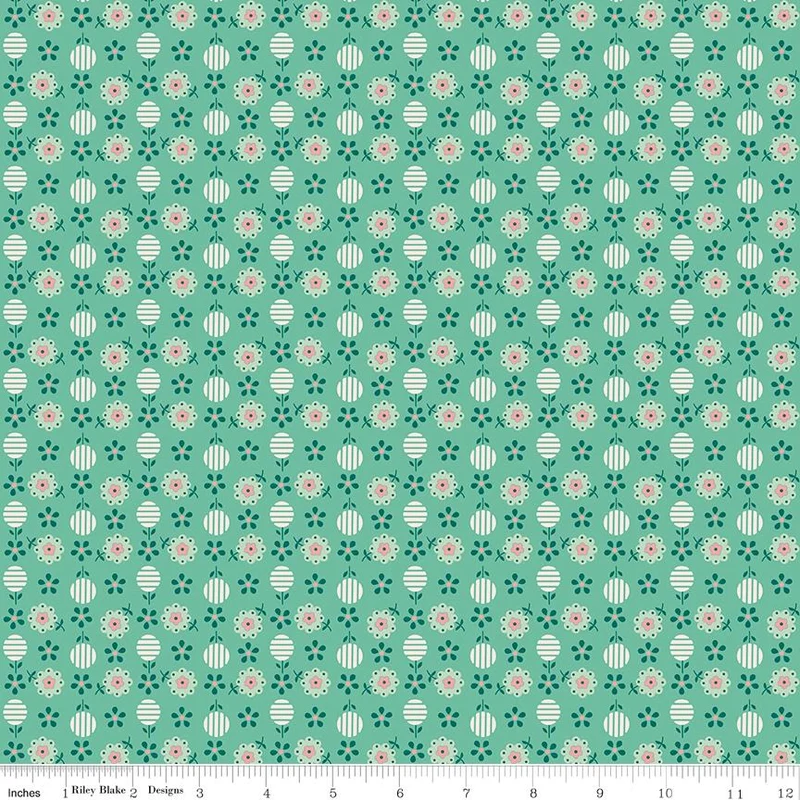 Riley Blake, Lori Holt, Berry & Sage, Apron, Leaf Green