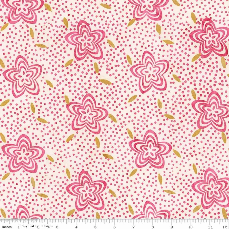 Riley Blake, Ink & Nectar Batiks, Sugar Cookie Pink