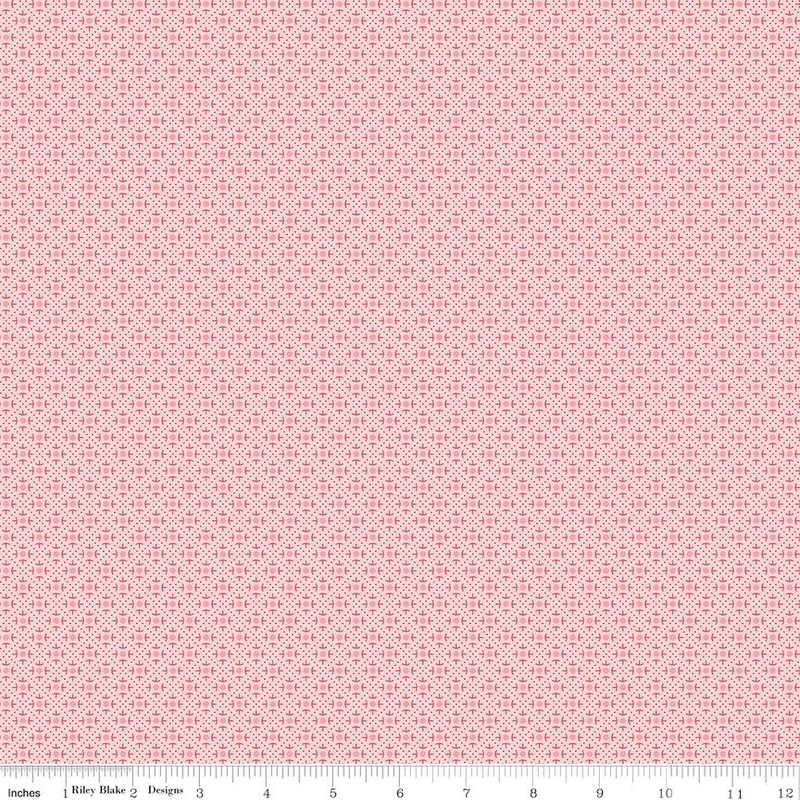 Riley Blake, Lori Holt, Berry & Sage, Lace, Frosting Pink