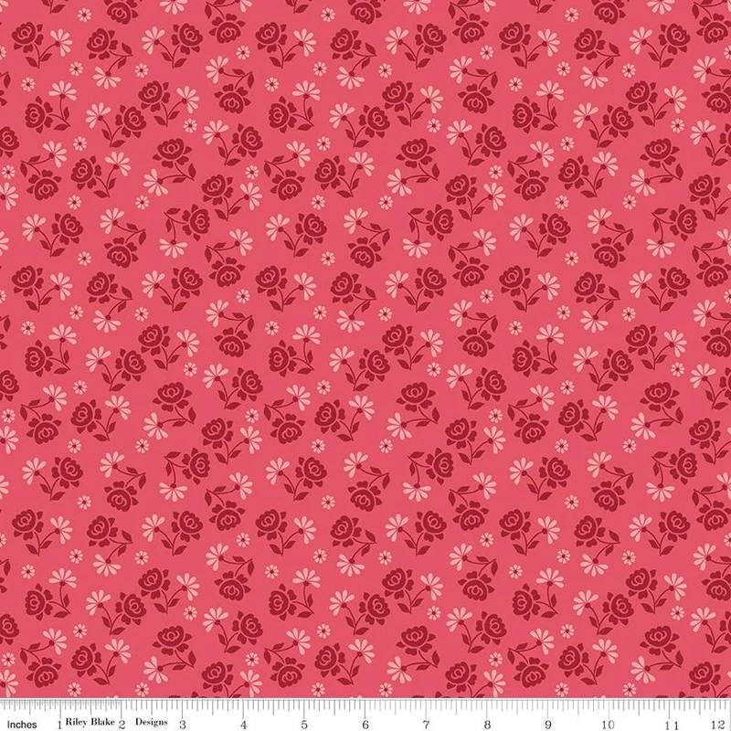 Riley Blake, Lori Holt, Berry & Sage, Roses, Tearose