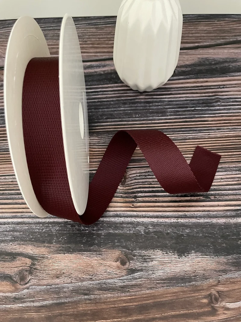 Gurtband Polyester 30mm weinrot