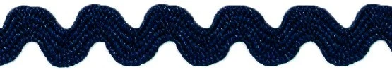 Zackenlitze Uni 8mm marineblau