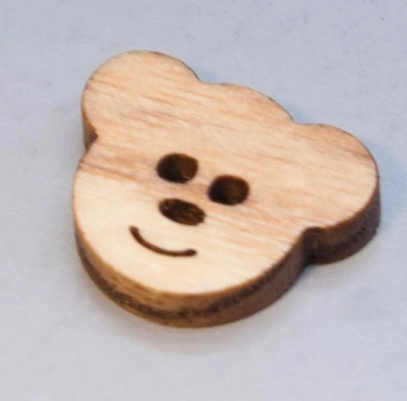 Holzknopf Bär