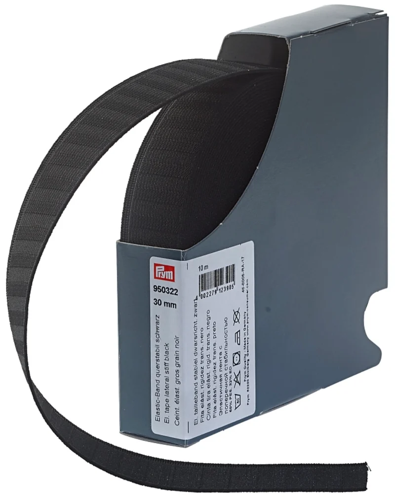 Prym Gummiband querstabil 30mm schwarz