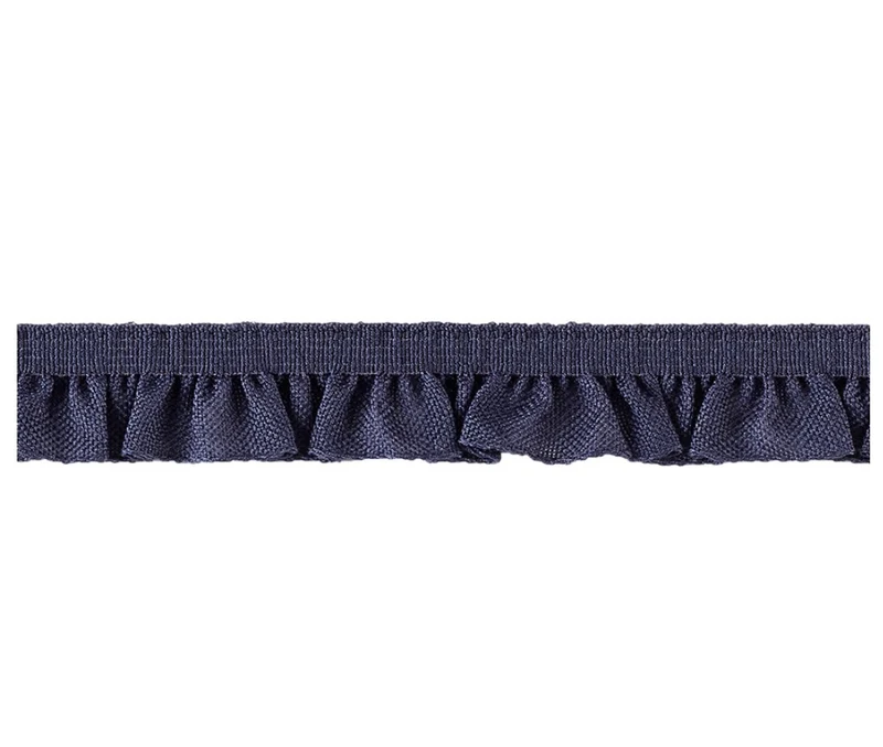 Rüsche elastisch 15 mm marineblau