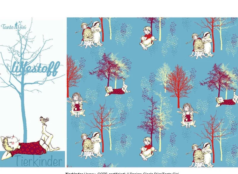 Bio-Jersey von Lillestoff Tierkinder