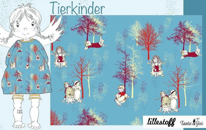 Bio-Jersey von Lillestoff Tierkinder
