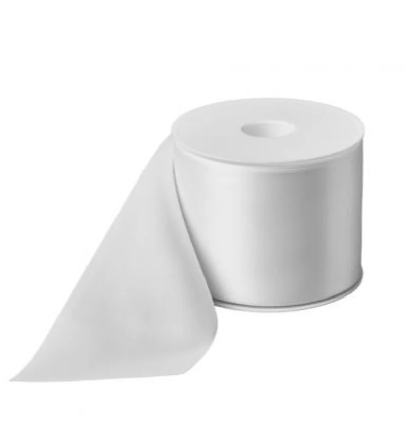 Satinband Uni 70mm weiss